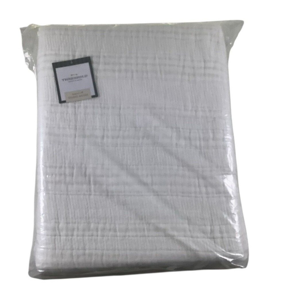 Threshold Studio McGee White Stripe Matelasse Coverlet Full/Queen New